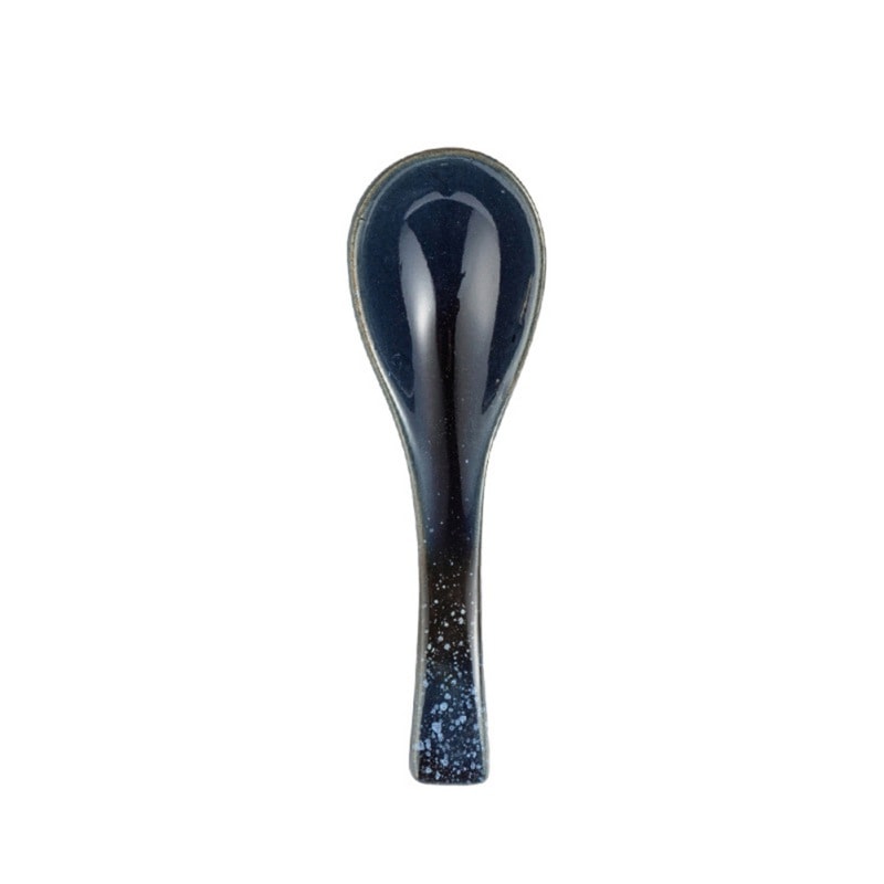 Retro Ceramic Soup Rice Spoon Elegant Kitchen Serving Utensil 6