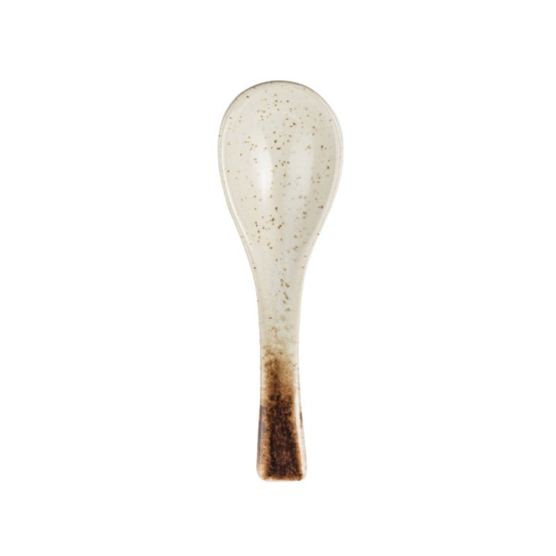 Retro Ceramic Soup Rice Spoon Elegant Kitchen Serving Utensil 7