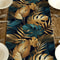 Tropical Palm Leaves Linen Table Runner for Summer Dining & Holiday Decor