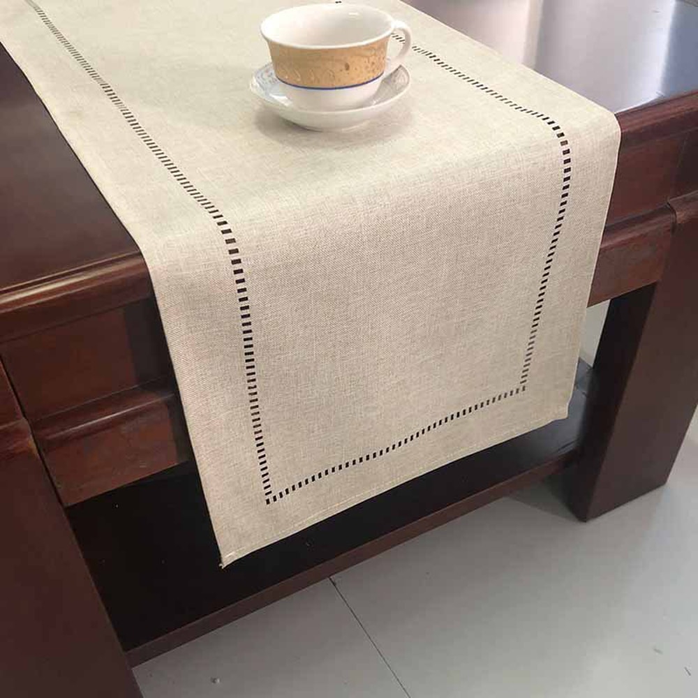 Elegant Linen Table Runner For Dining Party Decor 3
