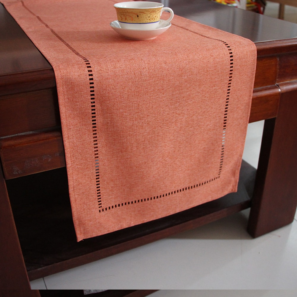 Elegant Linen Table Runner For Dining Party Decor 9