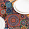 Vintage Bohemian Linen Table Runner for Farmhouse & Wedding Decor