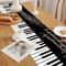 Elegant Piano Keys Table Runner Washable Music Decor For Home Parties 3