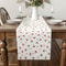 Cherry Linen Table Runner for Dining Room & Kitchen Decor Fruit Pattern Table Decor