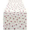 Cherry Linen Table Runner for Dining Room & Kitchen Decor Fruit Pattern Table Decor