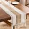 Boho Macrame Table Runner with Tassels Farmhouse Dining Decor