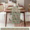Spring Vintage Floral Green Linen Table Runner For Weddings Home 1