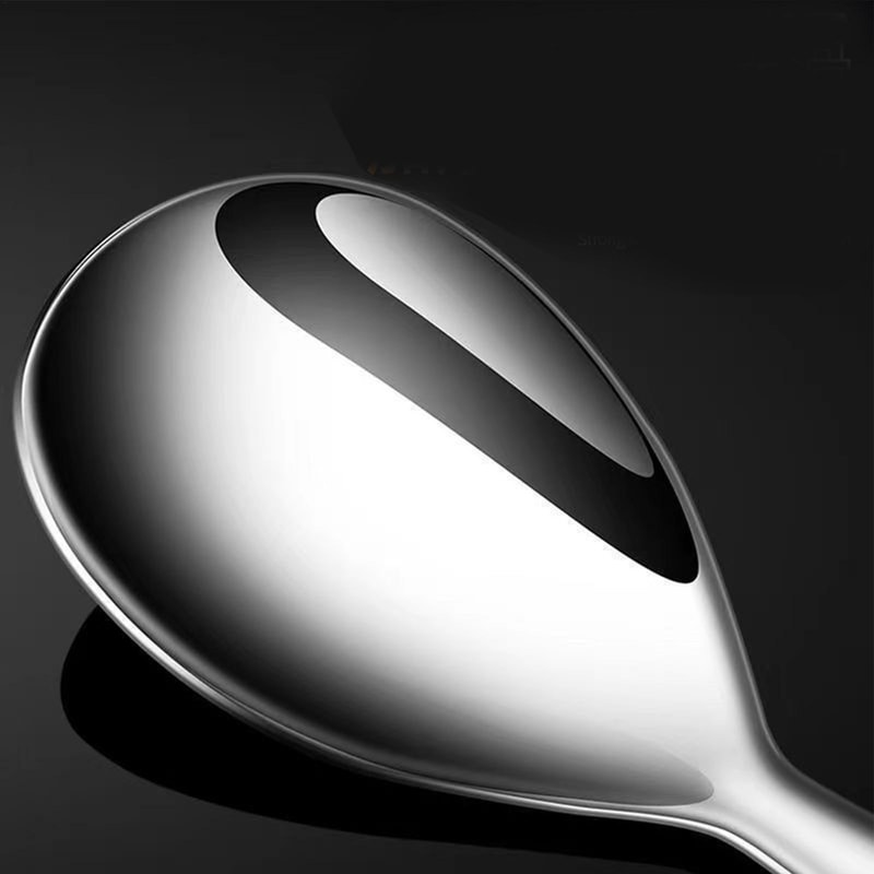 Premium Stainless Steel Rice Paddle & Non Stick Serving Spoon Heat Resistant Rice Utensil
