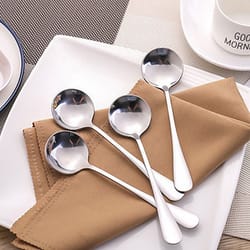 premium stainless steel soup & coffee spoon durable kitchen tableware