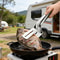 Premium Stainless Steel Double Sided Cooking Tongs Multifunctional Spatula 2
