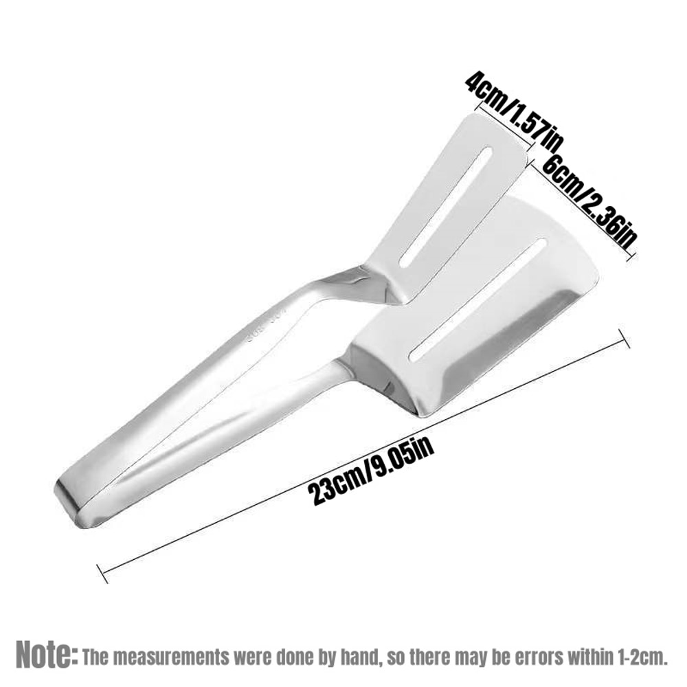 Premium Stainless Steel Double Sided Cooking Tongs Multifunctional Spatula 3