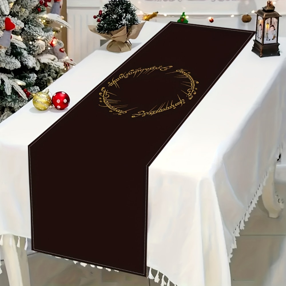 Elvish Script Table Decor Tolkien Inspired Lord of the Rings Decor & Elvish Home Decor