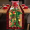 Elegant Plaid Linen Christmas Table Runner For Holiday Decor Winter Party Centerpieces 0