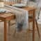 Abstract Art Linen Table Runner Farmhouse Holiday Table Decor 1