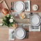 Abstract Art Linen Table Runner Farmhouse Holiday Table Decor 2