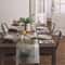 Abstract Art Linen Table Runner Farmhouse Holiday Table Decor 3