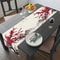 Elegant Cherry Blossom Table Runner Red Plum Blossom Kitchen & Dining Decor