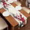 Elegant Cherry Blossom Table Runner Red Plum Blossom Kitchen & Dining Decor