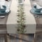 Rustic Farmhouse Holiday Table Runner With Pine Garland Design 0