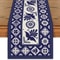 Talavera Floral Bird Linen Table Runner Mexican Fiesta Decor 0