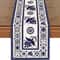 Talavera Floral Bird Linen Table Runner Mexican Fiesta Decor 6