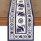 Talavera Floral Bird Linen Table Runner Mexican Fiesta Decor 6