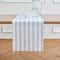 Elegant Blue White Striped Table Runner For Dining Home Decor 3