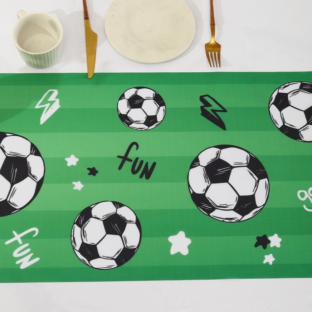Championship Soccer Table Runner For Football Party Decorations And Sports Theme Table Decor 6
