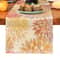 Elegant Bohemian Linen Table Runner Plant Print Kitchen & Dining Decor