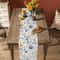 Vintage Spring Floral Linen Table Runner Elegant Party Home Decor 3