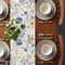 Vintage Spring Floral Linen Table Runner Elegant Party Home Decor 4