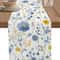 Vintage Spring Floral Linen Table Runner Elegant Party Home Decor 7