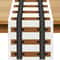 Rustic Western Train Track Table Runner Brown Linen Dining Decor 0
