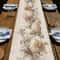 Elegant Retro Bow Easter Egg Table Runner Sophisticated Dining Decor 0
