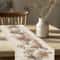 Elegant Retro Bow Easter Egg Table Runner Sophisticated Dining Decor 1