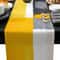 Premium Abstract Yellow Linen Table Runner Modern Geometric Table Decor 5