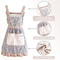 Cute Kitchen Apron With Pockets Adjustable Baking Cooking Apron For Women 4