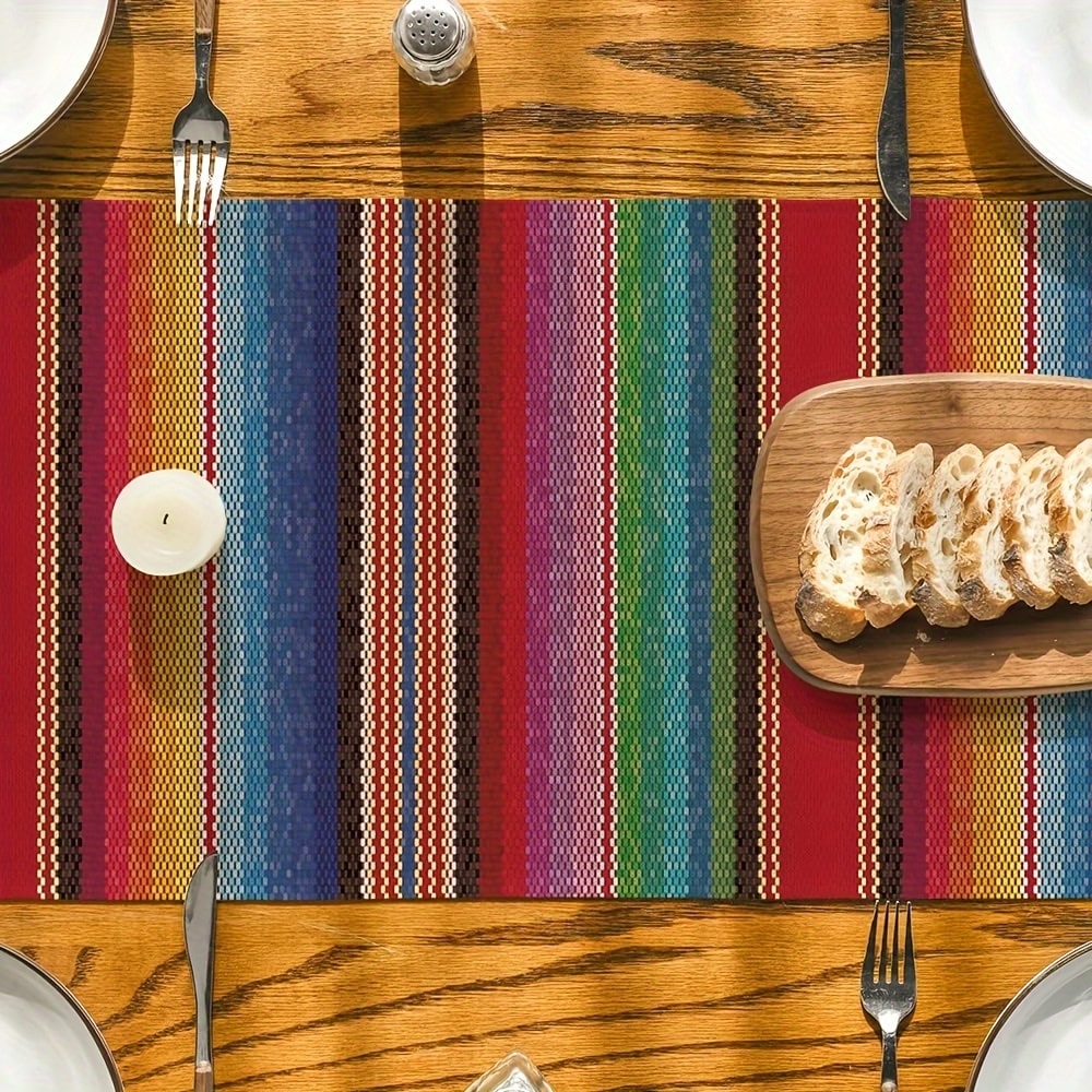 Vibrant Mexican Table Runner For Dia De Los Muertos Festive Party Decor 3