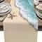 Summer Ocean Beach Starfish Linen Table Runner Holiday Party & Dining Decor