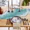 Summer Ocean Beach Starfish Linen Table Runner Holiday Party & Dining Decor