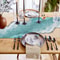 Summer Ocean Beach Starfish Linen Table Runner Holiday Party & Dining Decor
