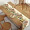 Springtime Vintage Easter Bunny & Floral Table Runner for Dining Table Decor