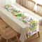 Springtime Vintage Easter Bunny & Floral Table Runner for Dining Table Decor