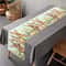 Springtime Vintage Easter Bunny & Floral Table Runner for Dining Table Decor