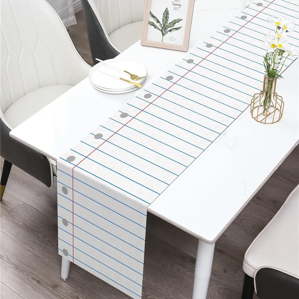 Linen Table Runner First Day Of School Home Decor Accent 3