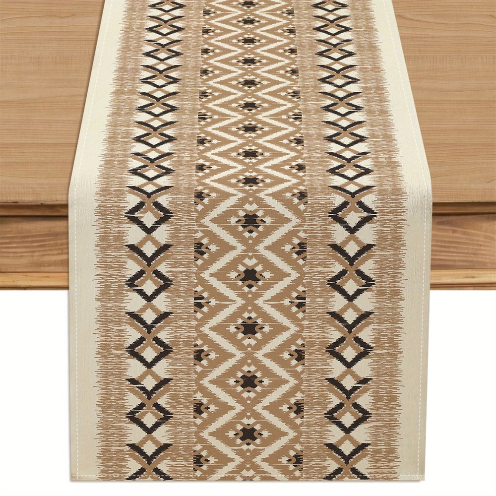 Bohemian Table Runner Linen Dinner Party Home Decor Accent 5