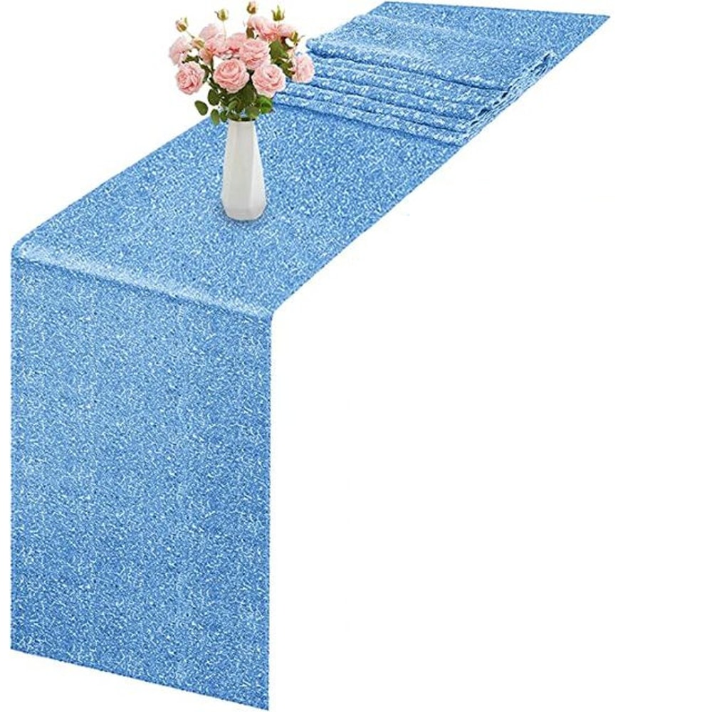 Luxury Glitter Sequin Table Runner For Weddings Parties Gold Silver Rose 7