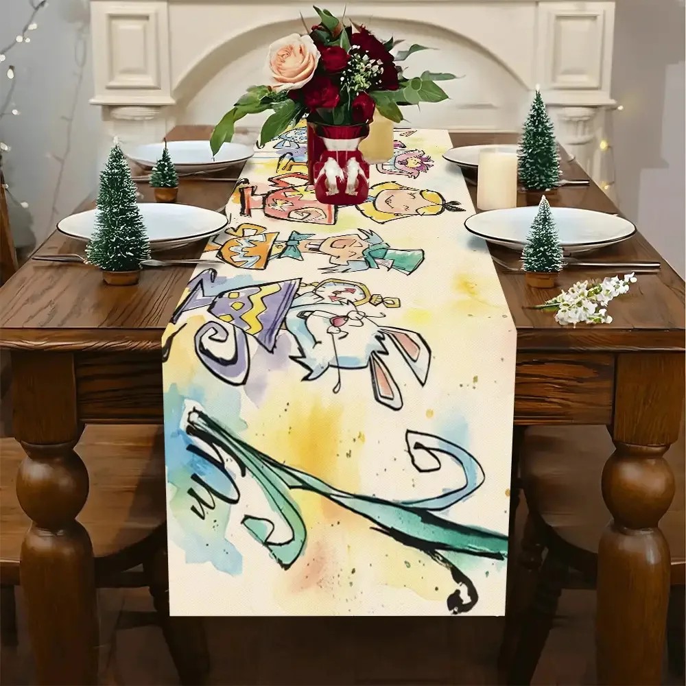 Whimsical Wonderland Table Runner For Kids Birthday Party Decor 1