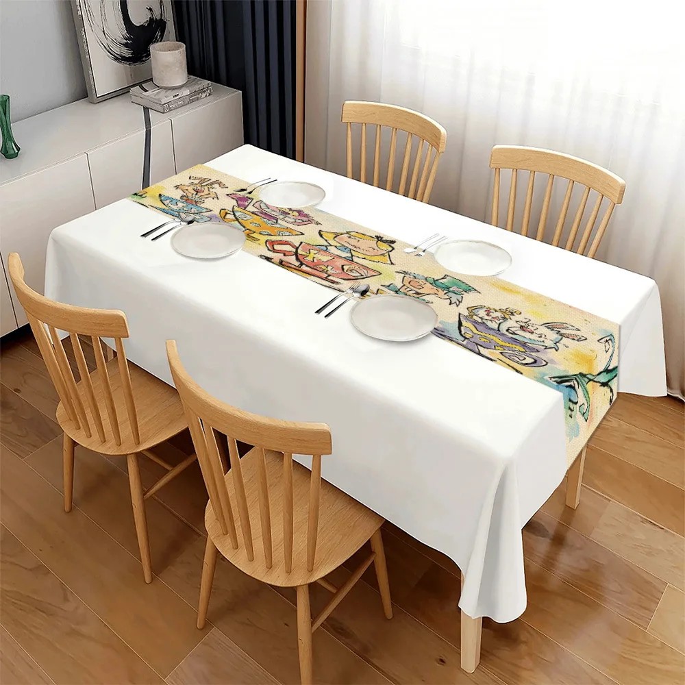 Whimsical Wonderland Table Runner For Kids Birthday Party Decor 2
