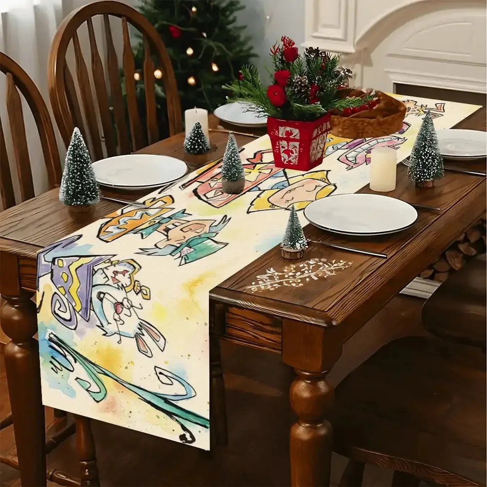 Whimsical Wonderland Table Runner For Kids Birthday Party Decor 3